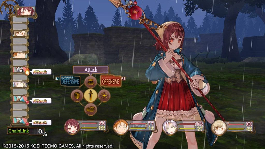 Atelier Sophie - Combat choix attaque