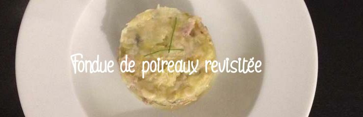 Recette fondue de poireaux